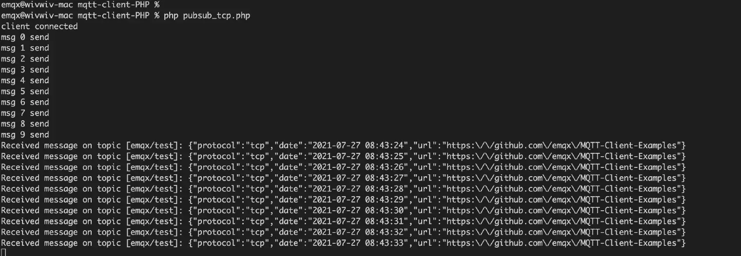 MQTT 发布/订阅过程